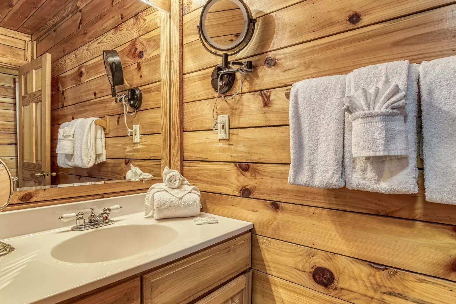 Awesome View main level bathroom with single vanity