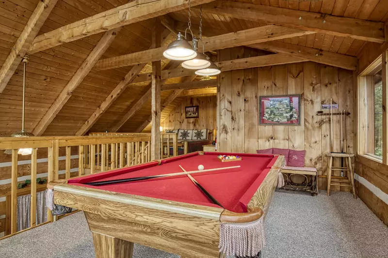 Buck Naked loft area game room