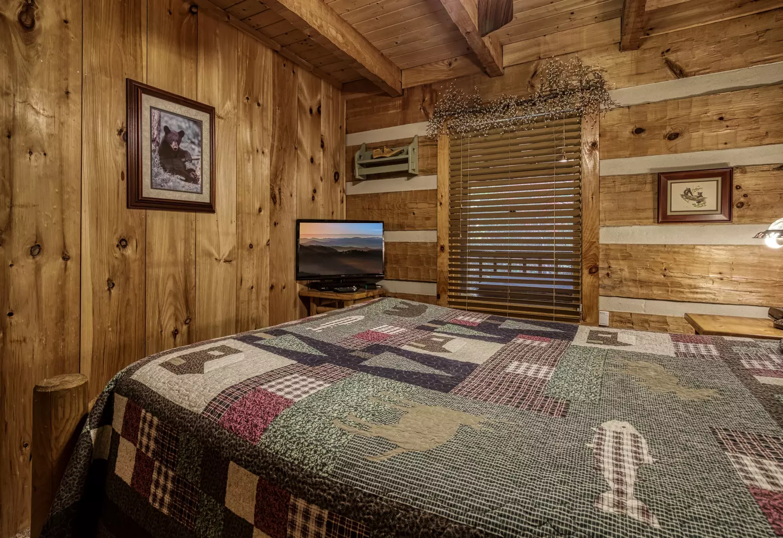 Buck Naked main level bedroom
