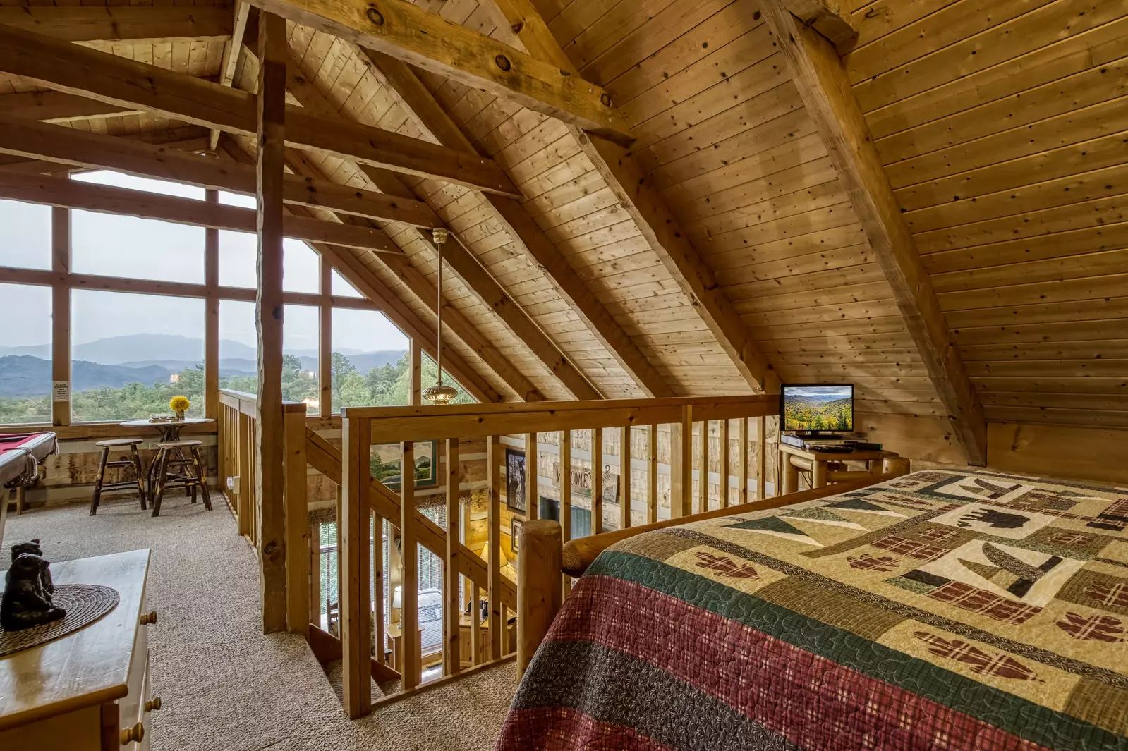 Buck Naked loft bedroom