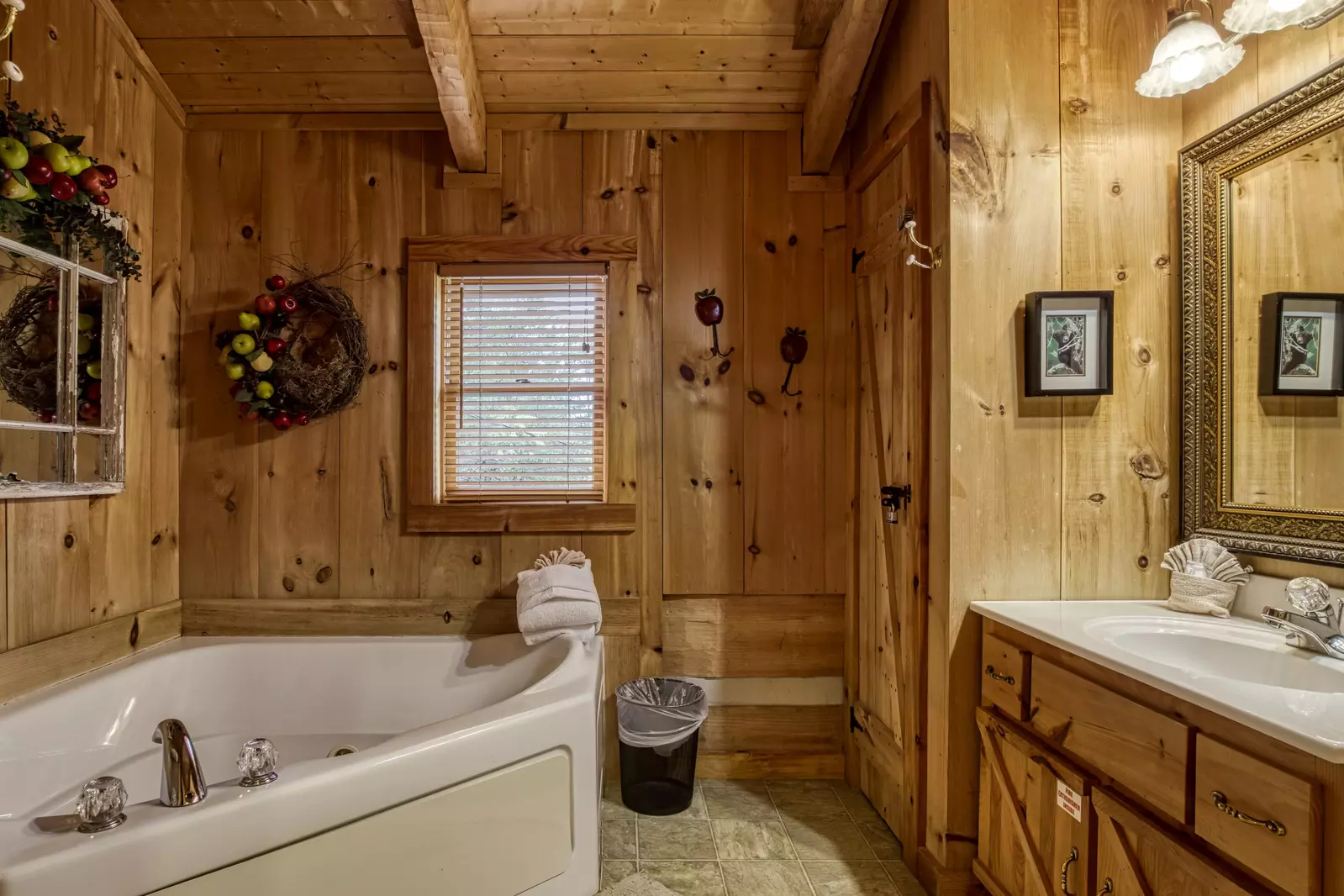 Buck Naked upper level bathroom
