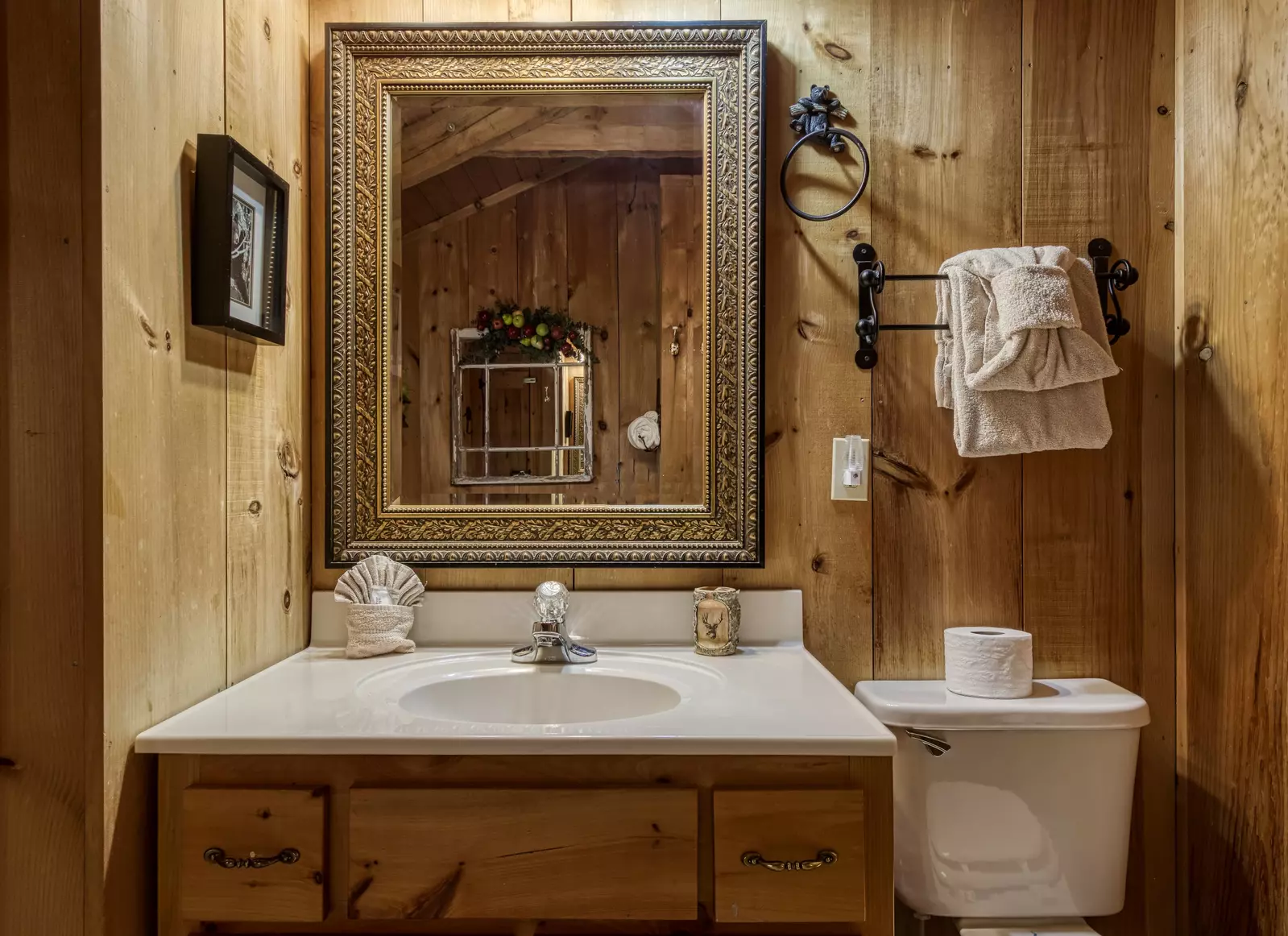 Buck Naked upper level bathroom vanity