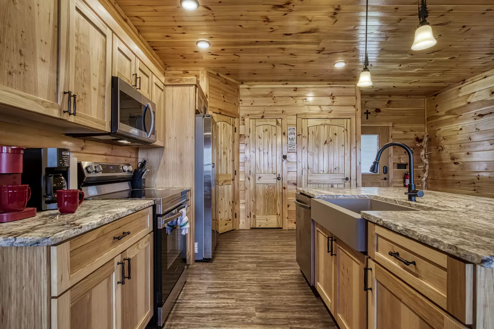 Chasing Views fully furnished kitchen stainless steel applilances
