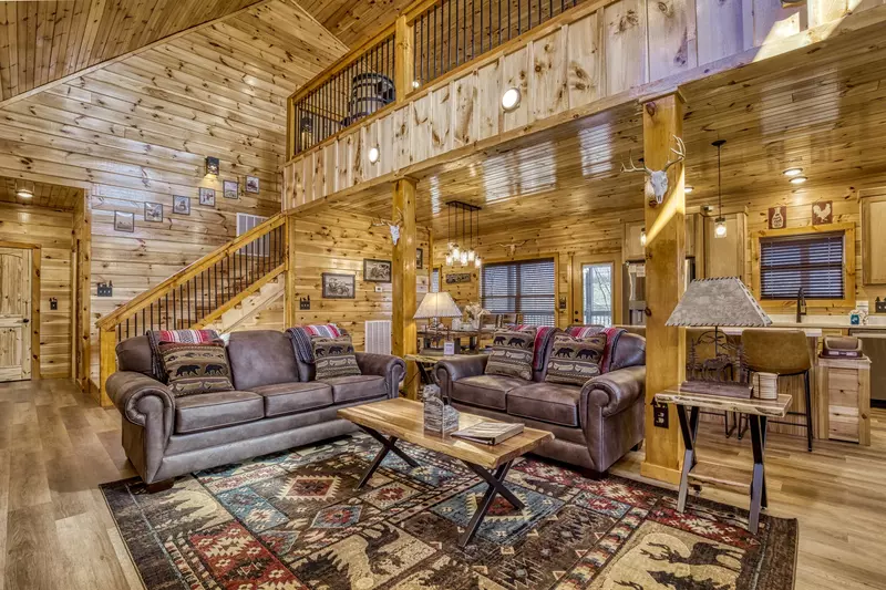 Cozy Cub Cabin living room