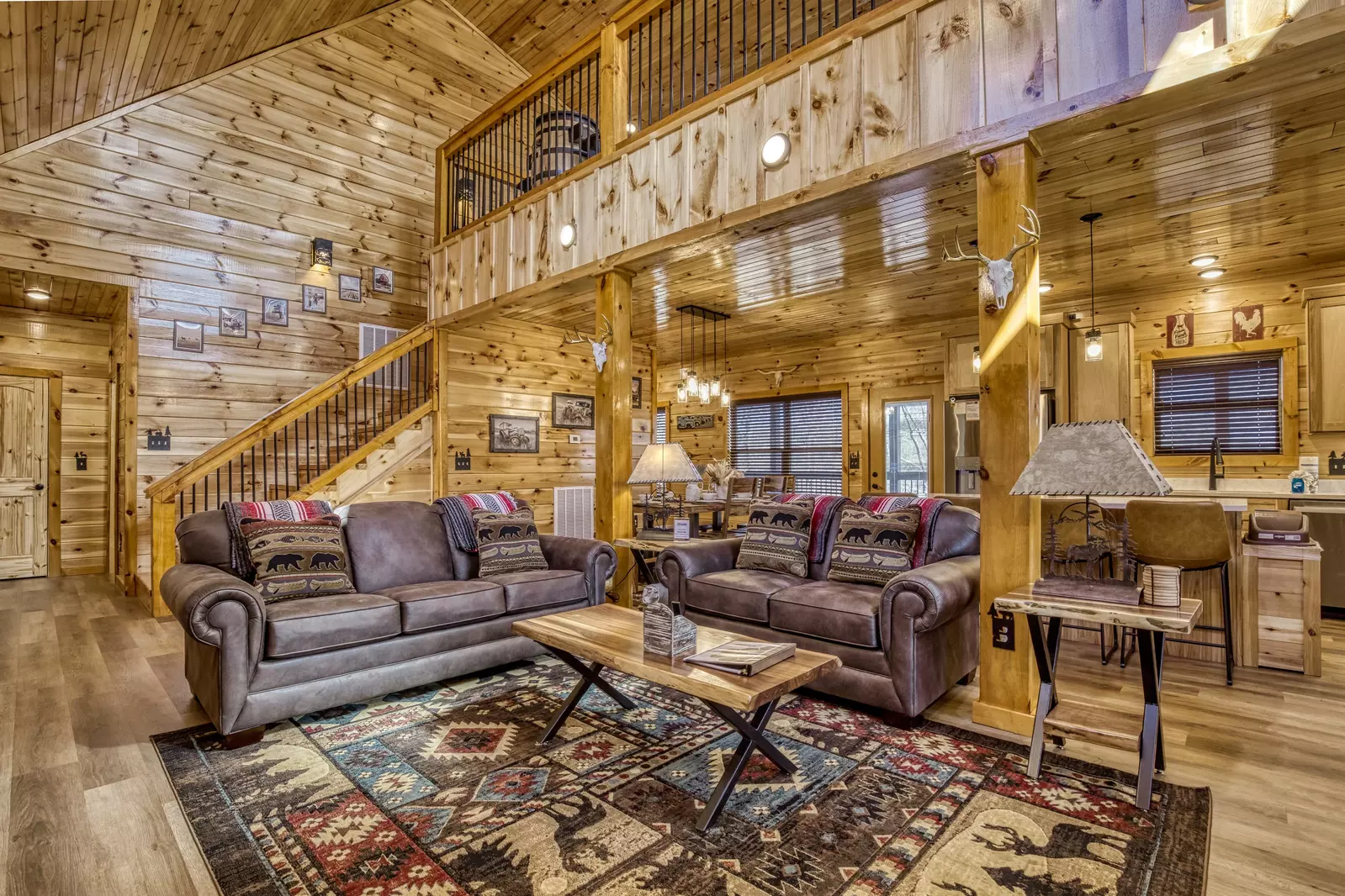 Cozy Cub Cabin living room