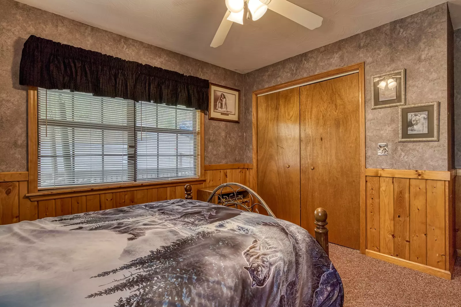 Dances With Wolves main level bedroom