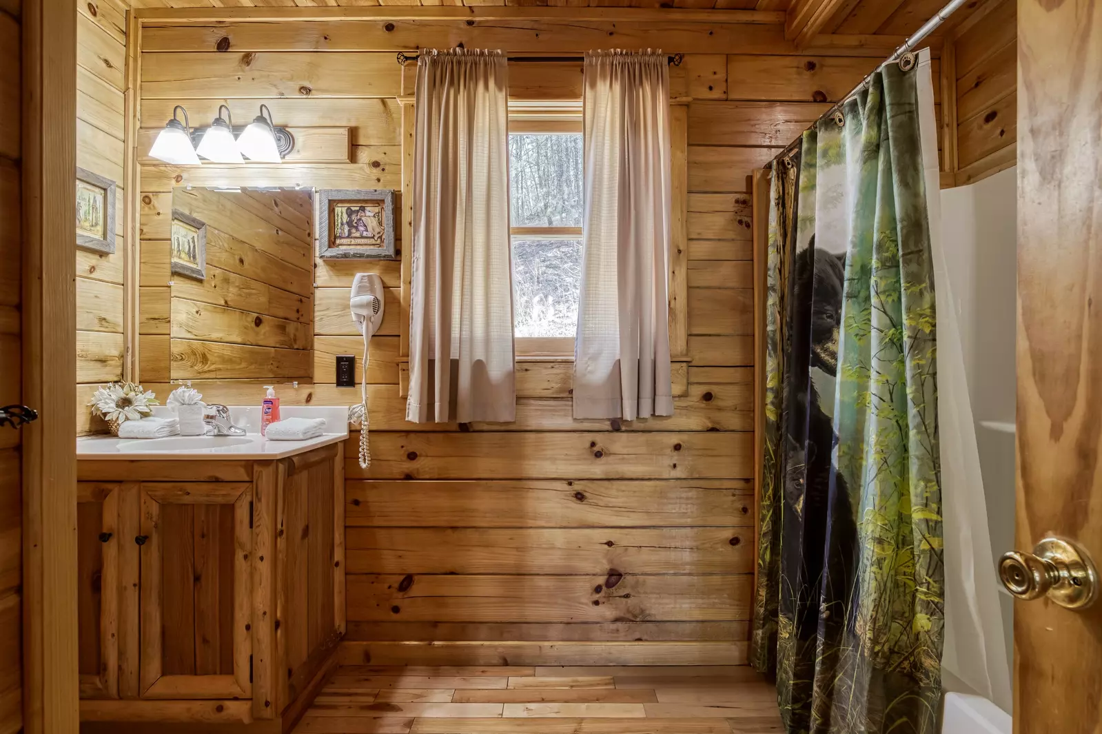 Katies Lodge main level bathroom