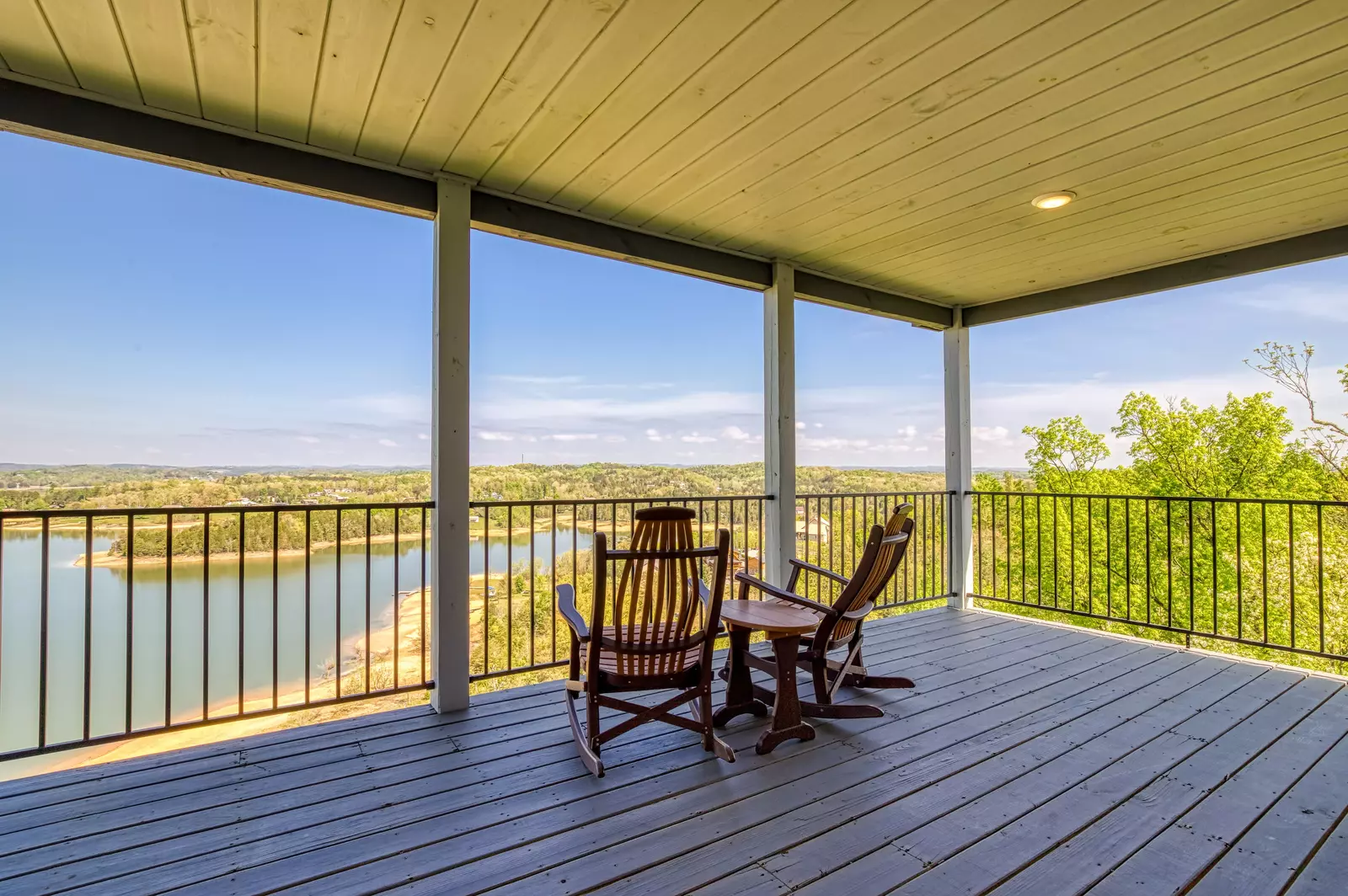 Lake View Therapy covered back deck
