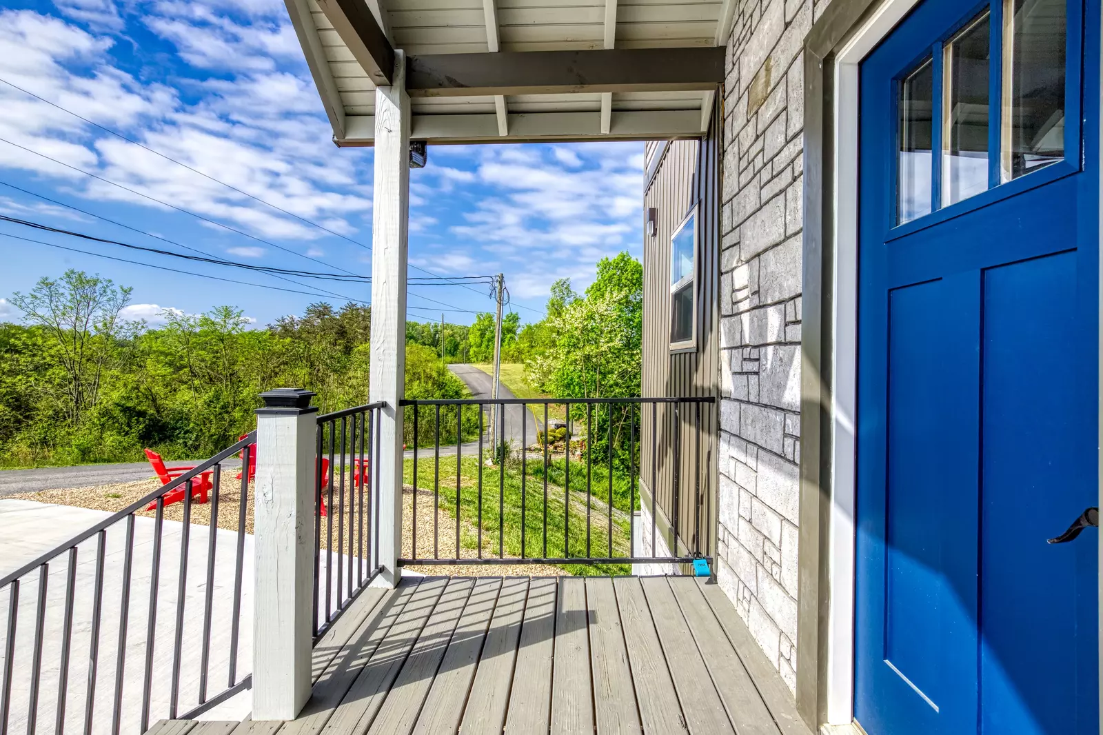 Lake View Therapy covered entry deck