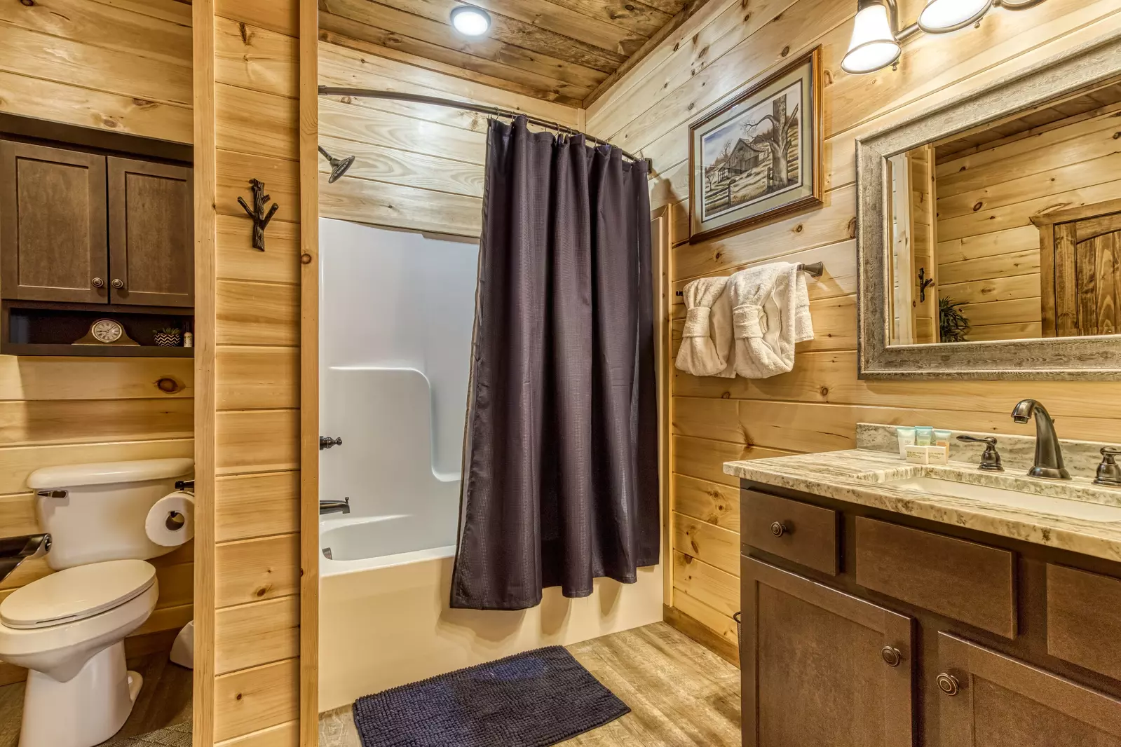 Mountown Moments Vista main level bathroom with tub/shower combo