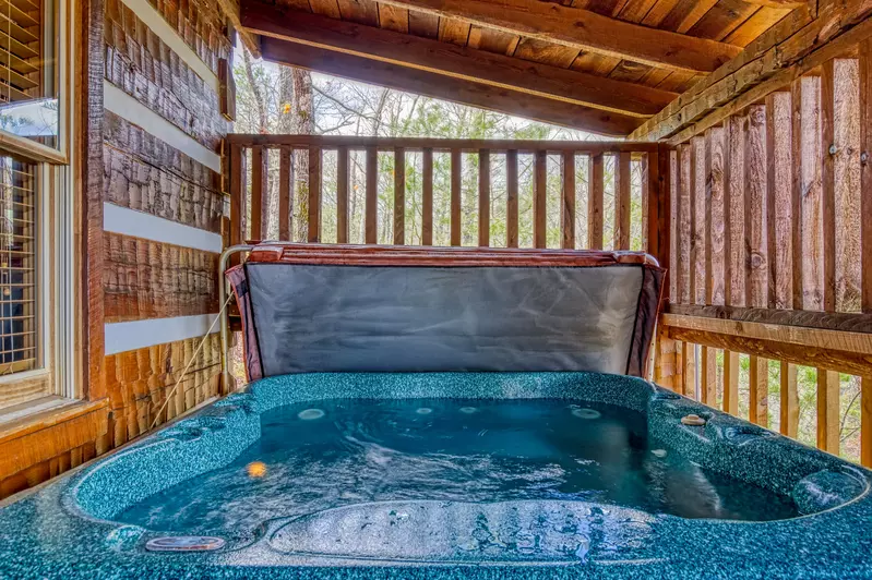 Old Glory hot tub