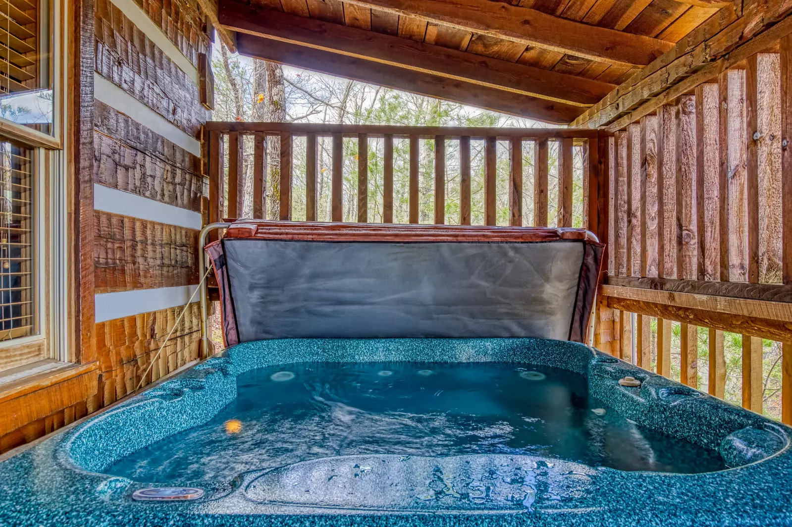 Old Glory hot tub