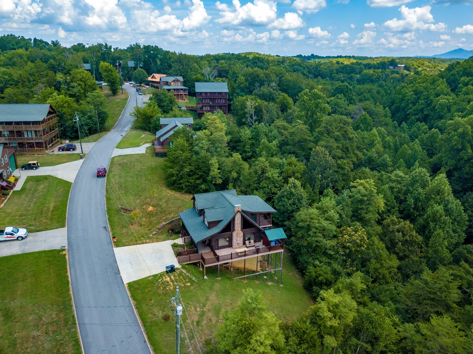 Perky Peaks Lodge - Arial view