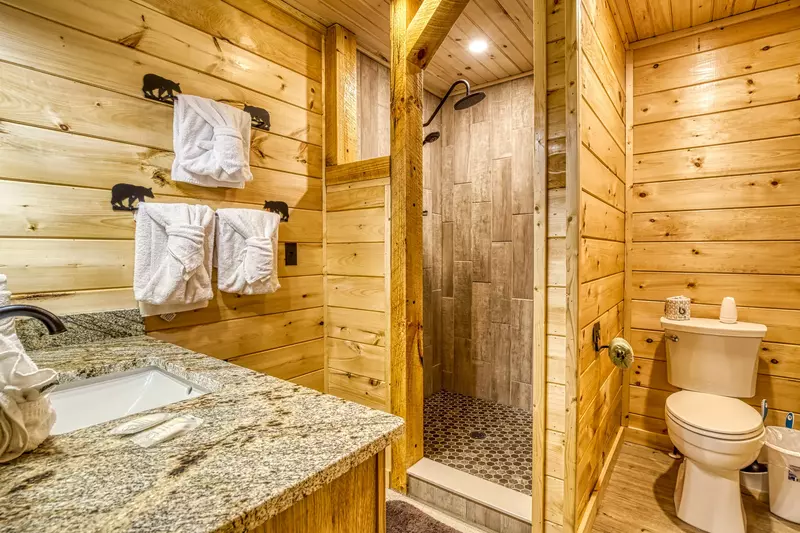 Lakeview bathroom two with walk in shower