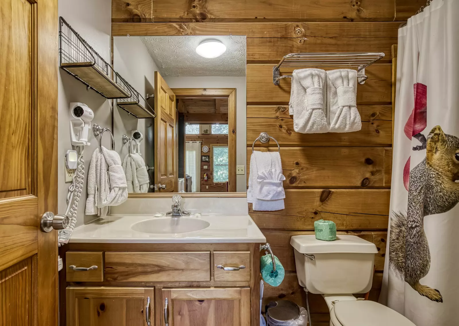 Squirrels Nest main level bathroom