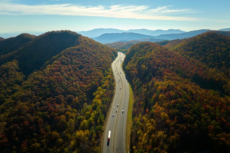 I-40 in the Smoky Mountains