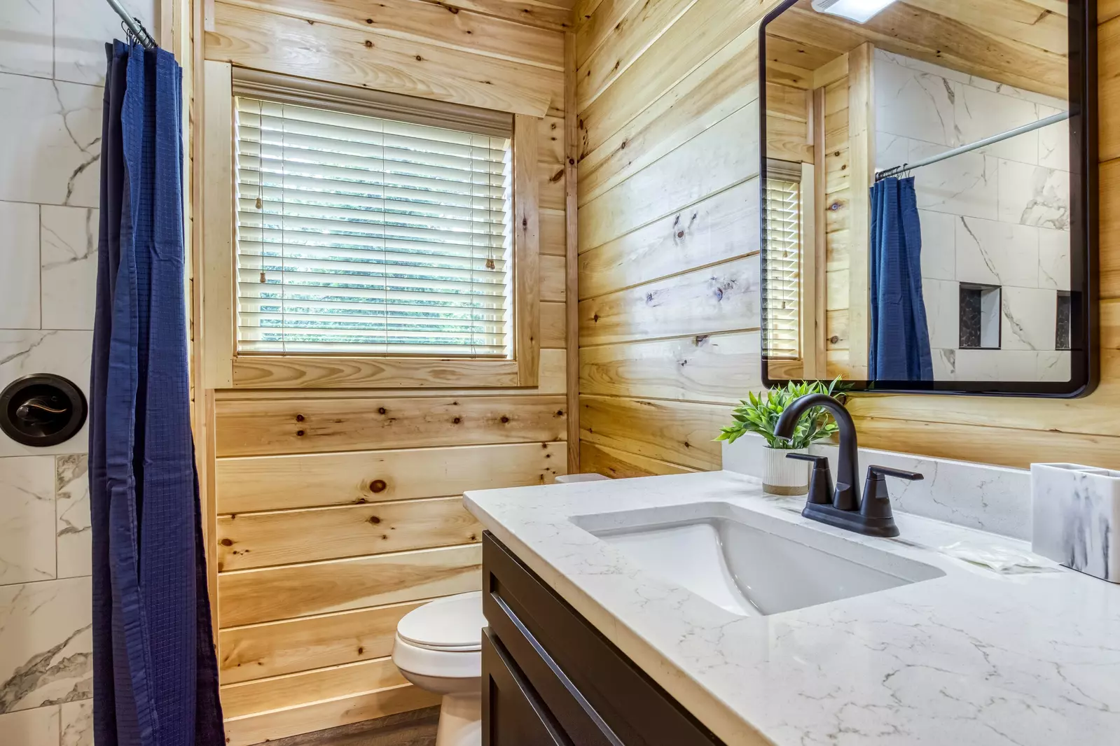 Mountain Memories lower level bathroom