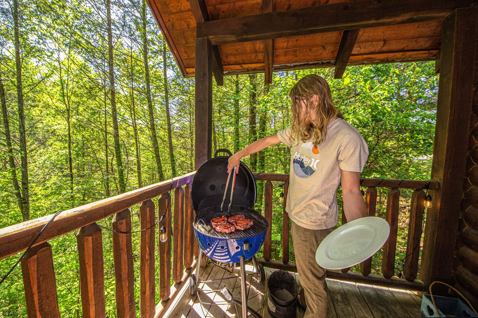 Enjoy a steak on the grill