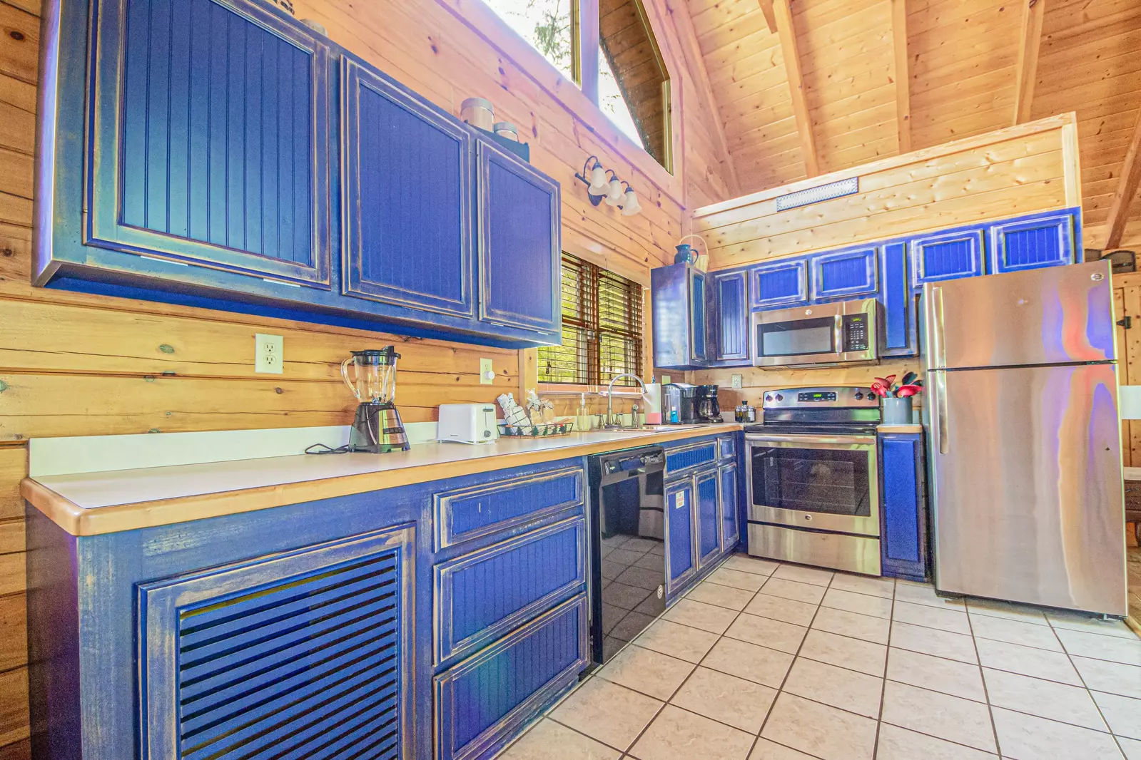 Fully stocked kitchen for your cooking needs