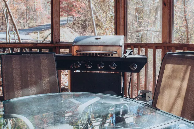 Gas and charcoal grills available