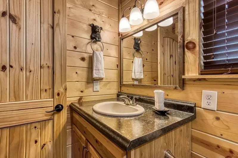 Upstairs bath vanity