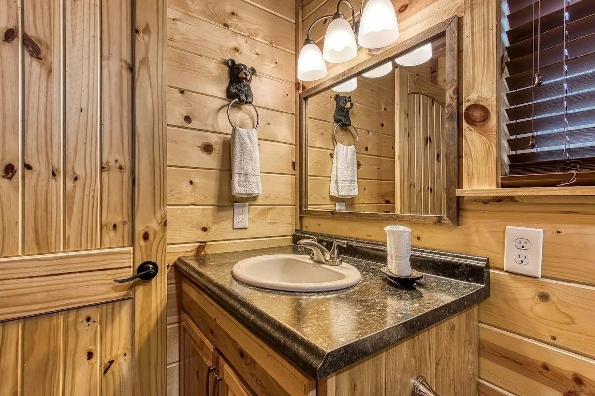Upstairs bath vanity