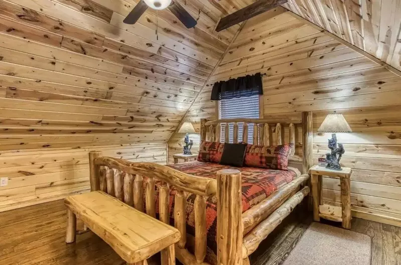 Master suite upstairs - very private