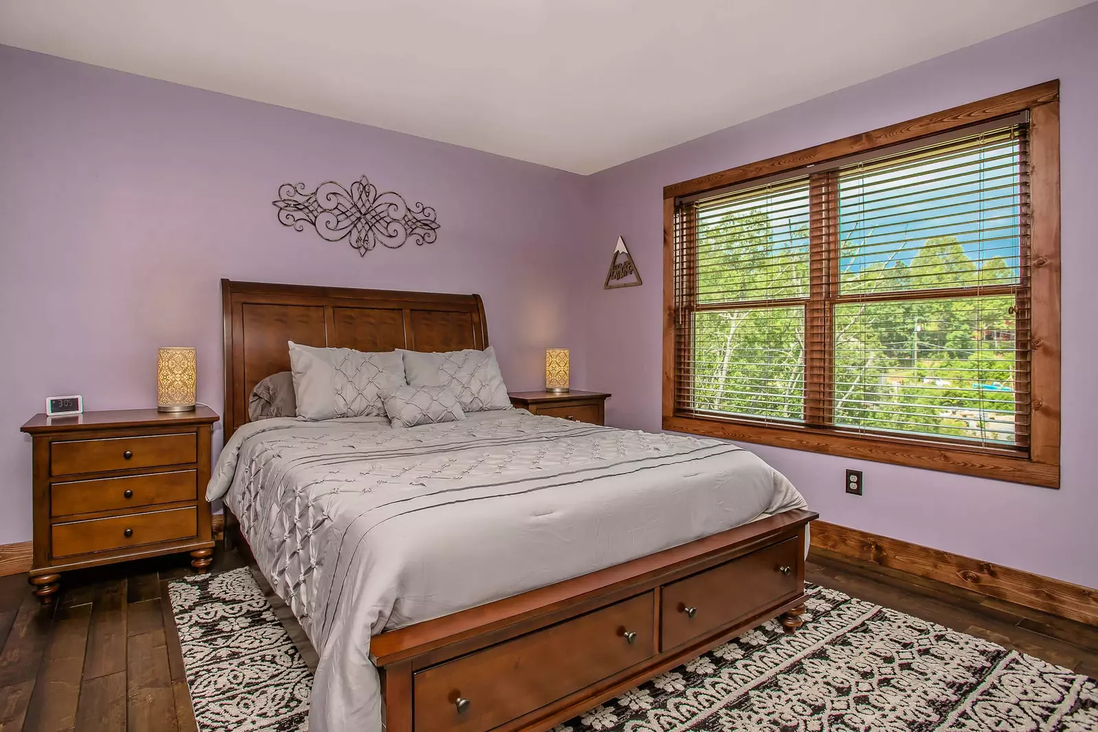 third bedroom with queen bed