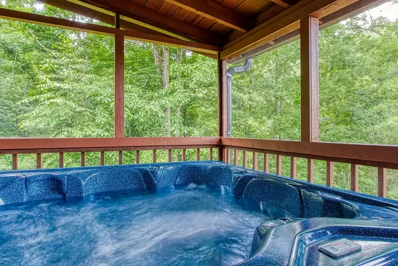 Swing in screened in porch