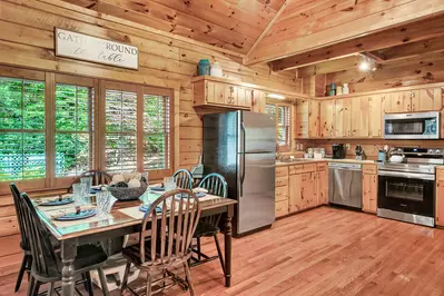 Kitchen with dining for 6