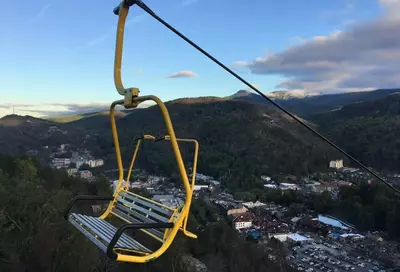 chair on Gatlinburg SkyLift