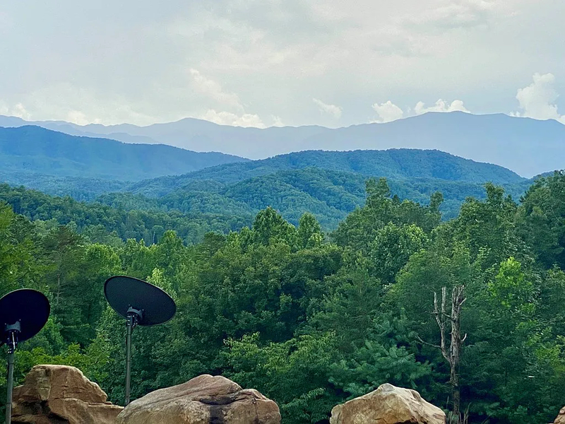 Take in the views from several spots outside.