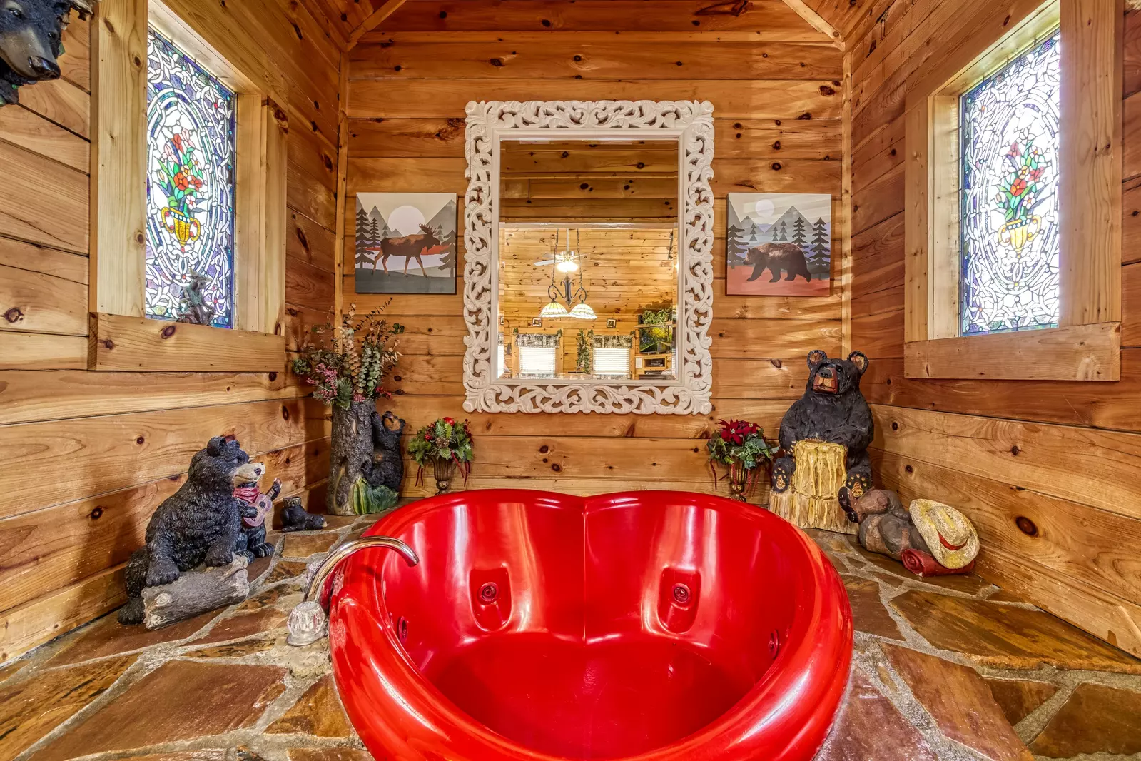 Wet and Wild heart shaped Jacuzzi