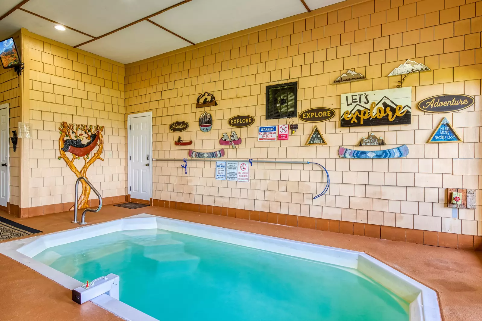 Wet and Wild indoor pool