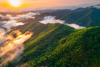 smoky mountain sunset