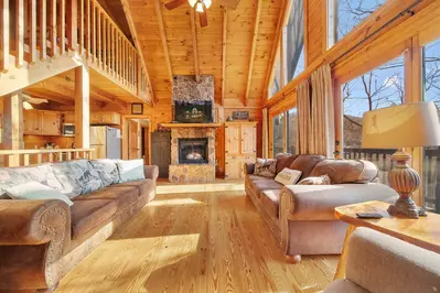 Feel the warm of a gas fireplace while viewing YouTube TV and your favorite apps.