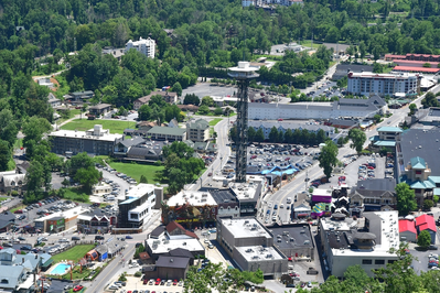 gatlinburg space needle has some of the best views in the Smokies