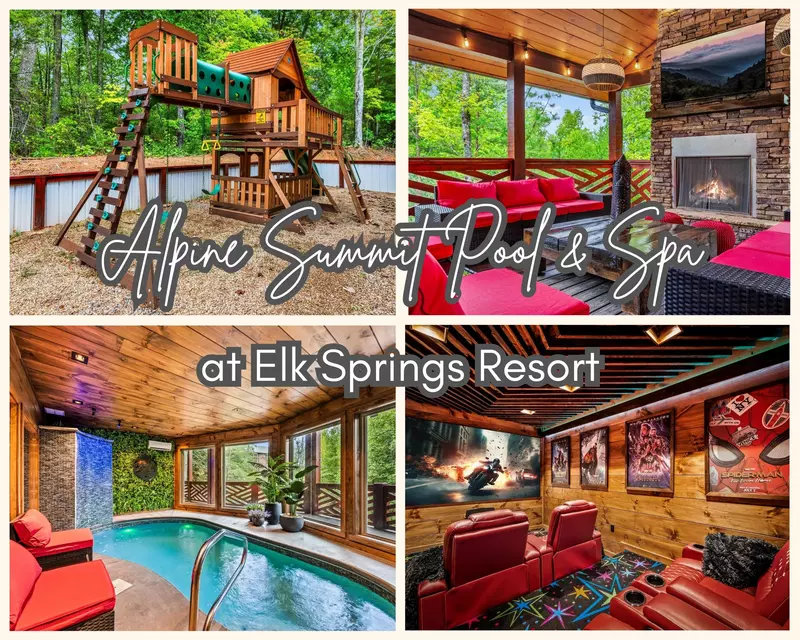 Property image, Exterior, of Luxe Alpine Summit Pool and Spa Cabin