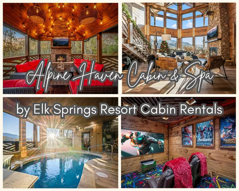 Property image, Exterior, of Luxe Alpine Haven Cabin and Spa