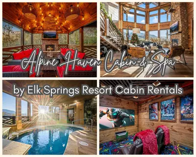 Luxe Alpine Haven Cabin and Spa