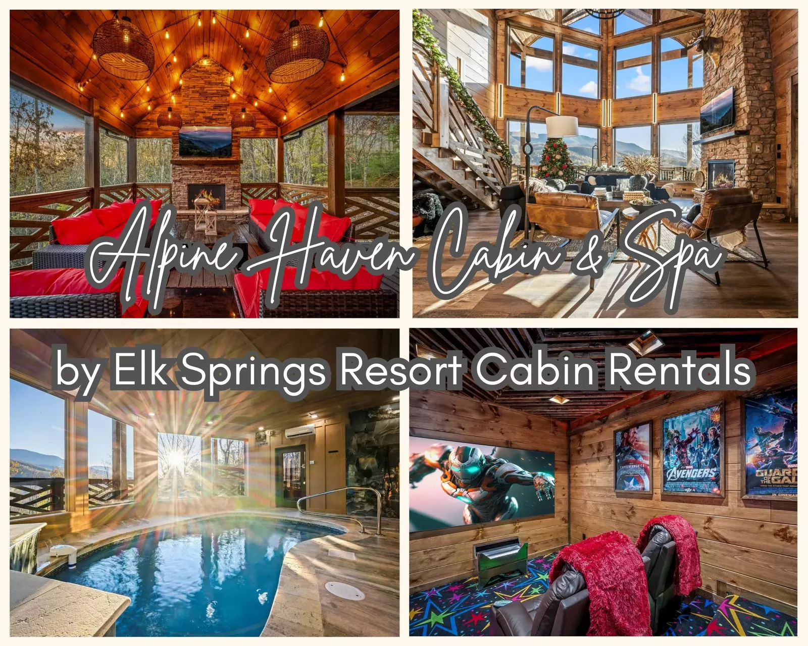 Property image, Exterior, of Luxe Alpine Haven Cabin and Spa