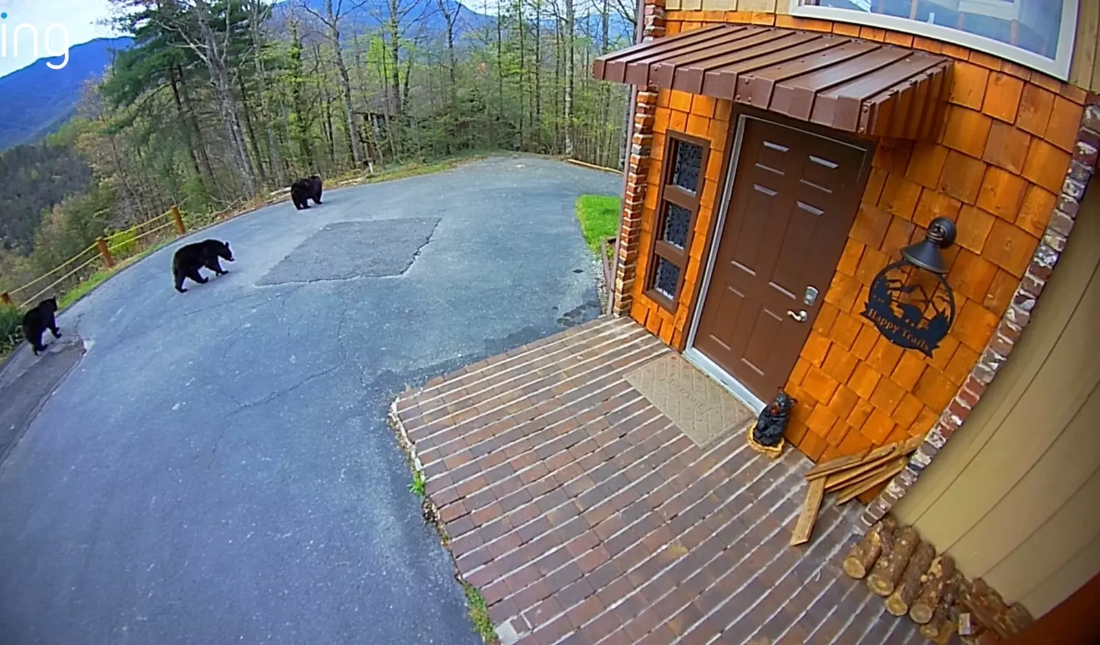 Happy Trails, a spacious 3BR/3BA mountain cabin in Gatlinburg’s coveted Cobbly Nob Resort. Perched on Webb Mountain, this beautifully decorated retreat offers over 2,100 sq. ft. of comfort with panoramic views of three mountain ranges, two wood-burning fireplaces, and plenty of amenities for families and groups to relax and reconnect.