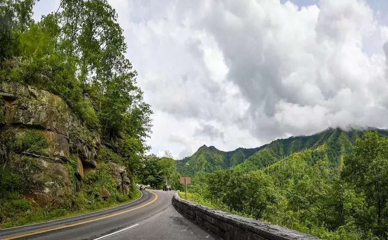 Newfound Gap Road in the Smoky Mountains