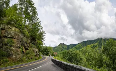 Newfound Gap Road in the Smoky Mountains