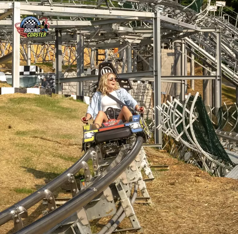 Racing Coaster In Pigeon Forge