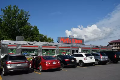 mel's diner is one of the best Smoky Mountain restaurants for all-day breakfast