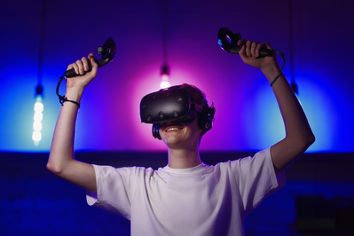 virtual reality games at nascar speedpark in sevierville