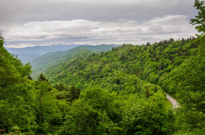 overcast smoky mountains weather