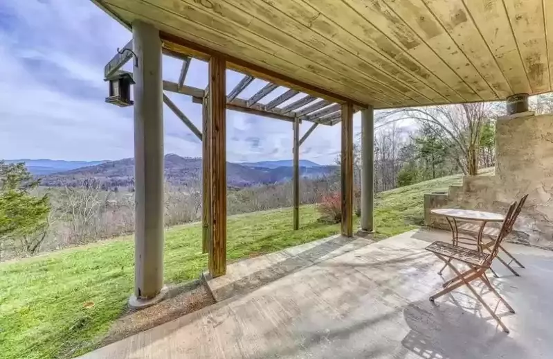 Winter Covered Patio View