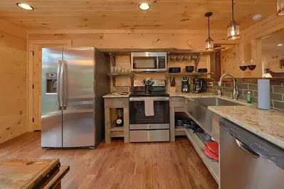 cook in your cabin kitchen for an affordable Smoky Mountains getaway